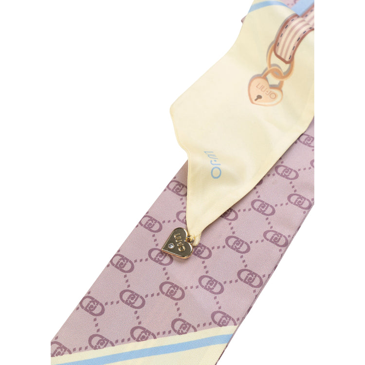 Foulard Donna con stampa logo all over dettaglio