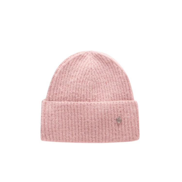 Berretto Donna beanie in maglia Rosa