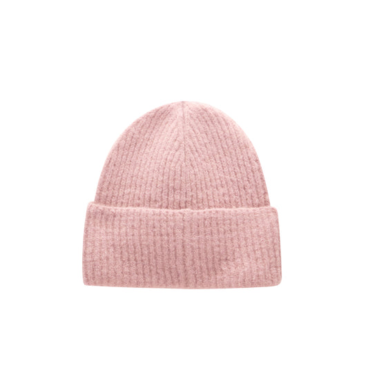 Berretto Donna beanie in maglia Rosa retro