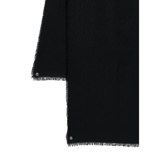 Foulard nero con monogram Liu Jo