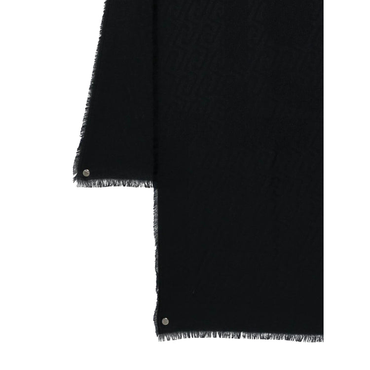 Foulard nero con monogram Liu Jo