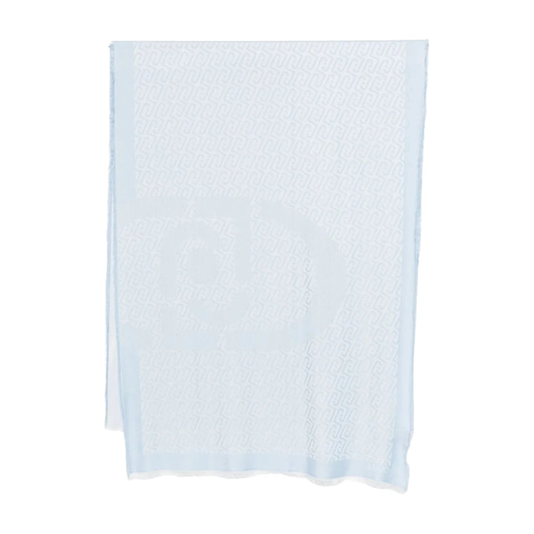 Foulard Donna con logo monogram Celeste