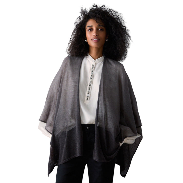 Poncho Donna in tessuto iridescente