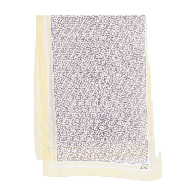 Foulard Donna con logo LJ all over Giallo