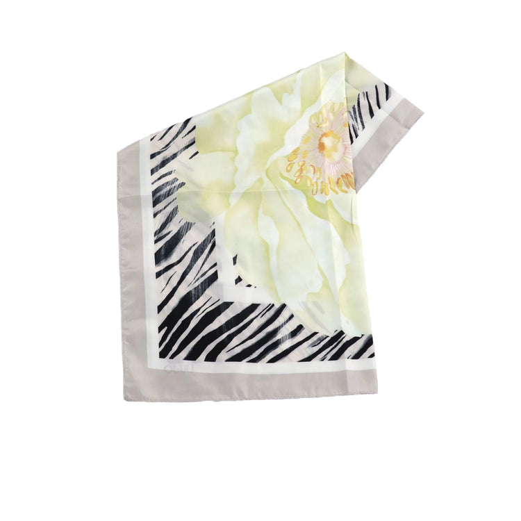 Foulard Donna con stampa peonia