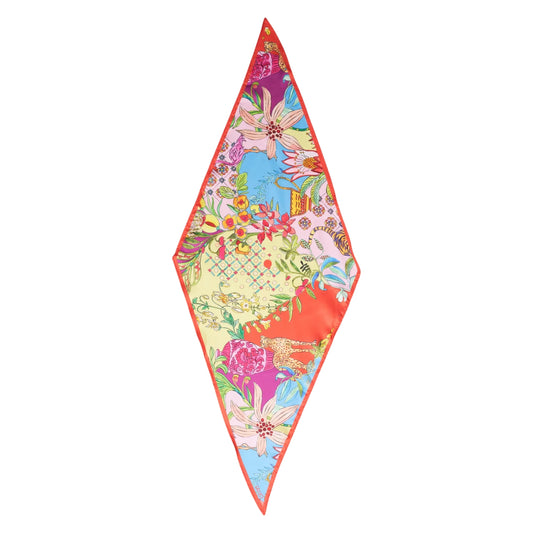 Foulard colorato con stampa floreale