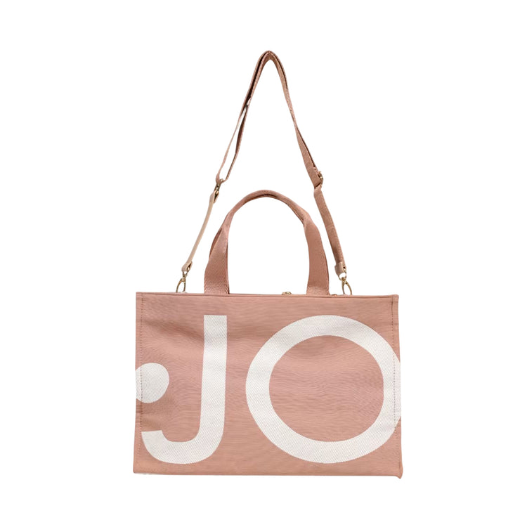 Borsa Donna in tessuto, con maxi logo e zip