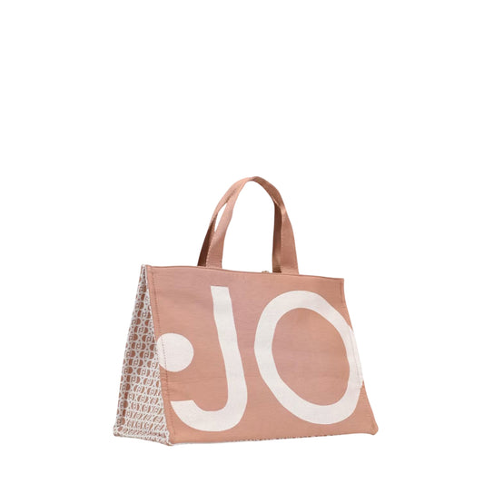 Borsa Donna in tessuto, con maxi logo e zip
