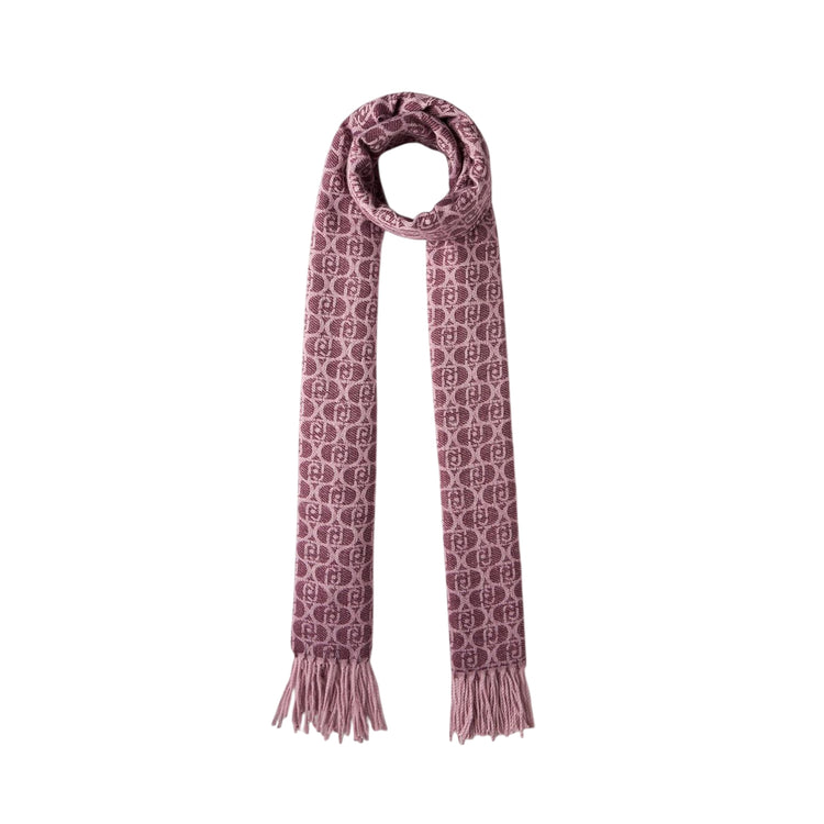 Stola Donna con logo monogram all over Viola
