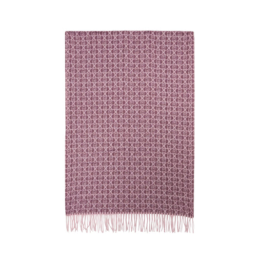 Stola Donna con logo monogram all over Viola