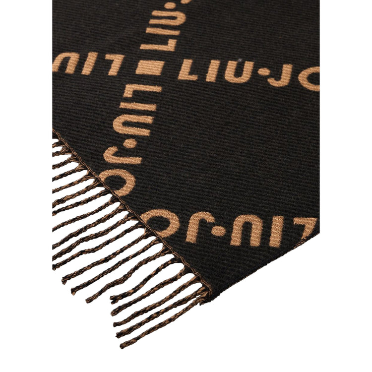 Stola Donna con logo jacquard all over dettaglio