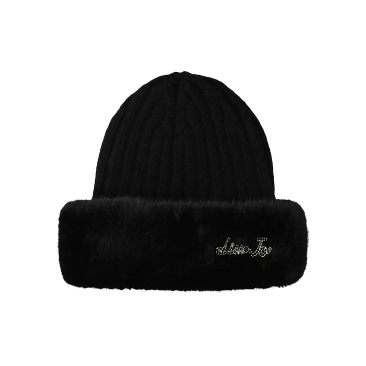Berretto Donna con pelliccia Nero