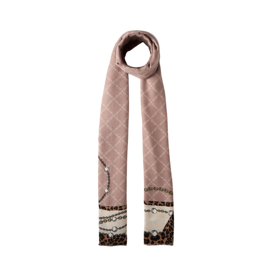 Acquista subito la Stola Donna, in morbido tessuto, stampa animalier con logo e bordi sfrangiati, firmata LiuJo su Martini 900: vieni a scoprire tutta la collezione sul nostro sito