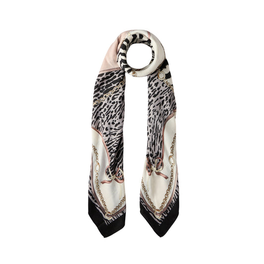 Foulard Donna stampato Nero