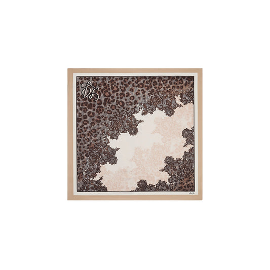 Foulard grande Donna con stampa animalier