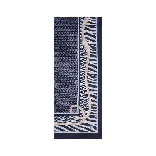 Stola animalier Donna con stampa cinturini blu