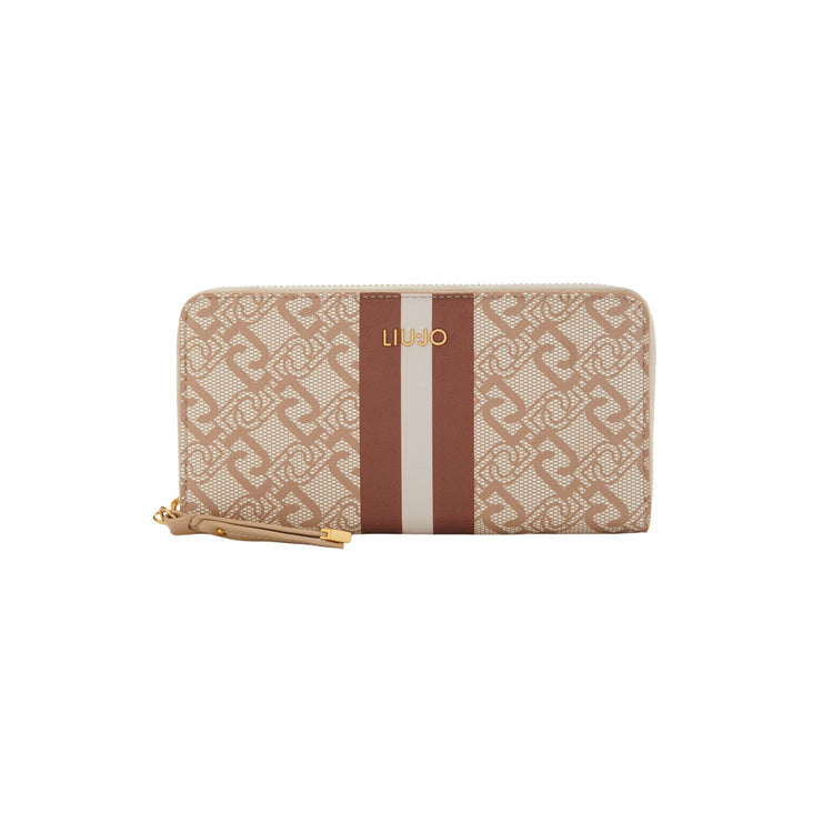 Women's wallet with logo motif