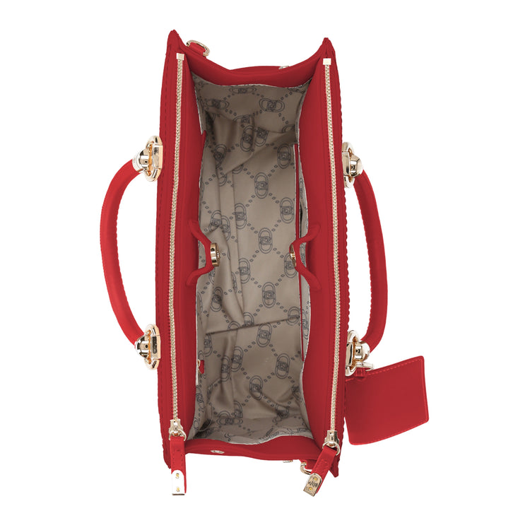 Borsa a mano Donna in tinta unita rosso