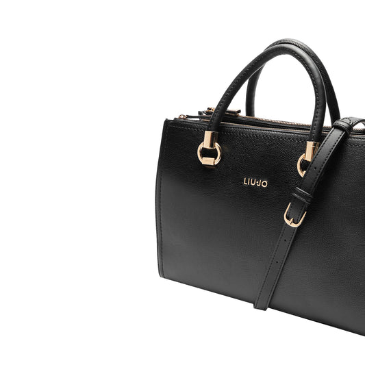 Borsa a mano Donna in tinta unita nera