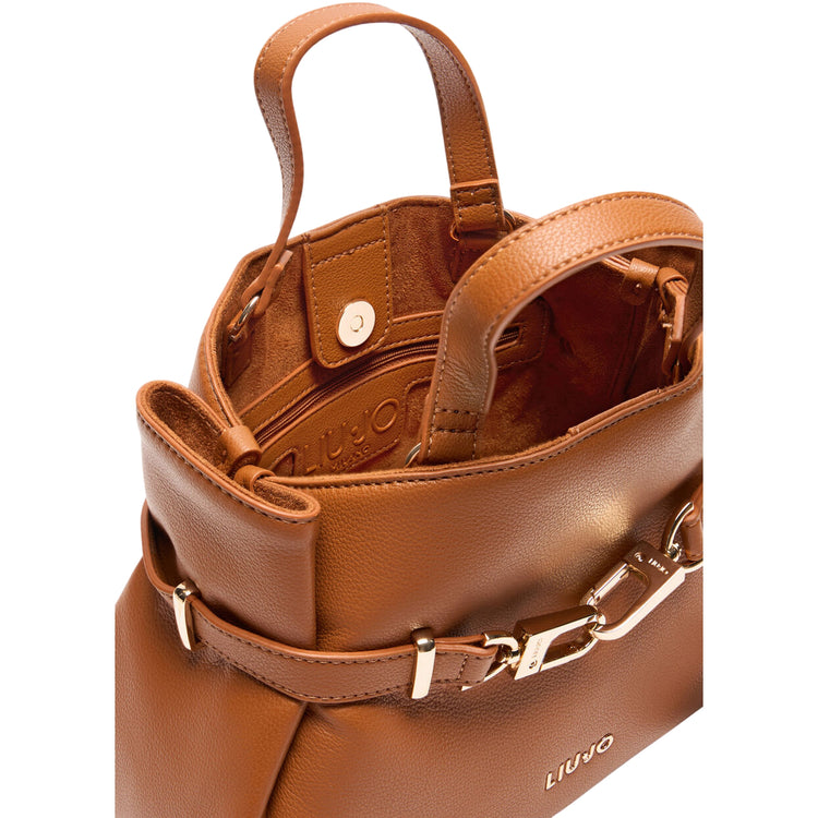 Borsa media Marrone da Donna con moschettone davanti interno