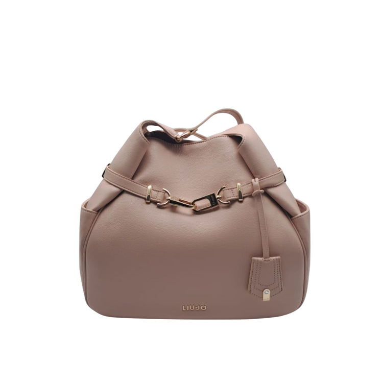 Borsa a spalla hobo media beige