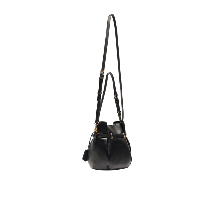 Borsa Donna modello a secchiello piccola Nero retro