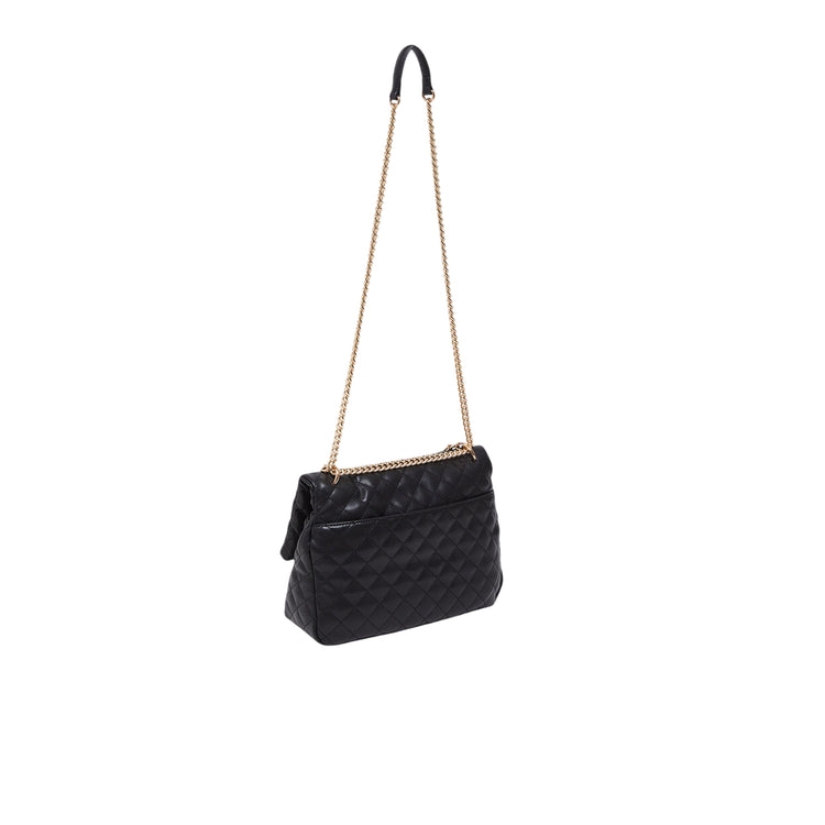 Borsa a tracolla Donna matelassè Nera retro