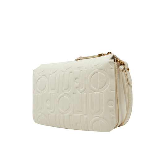 Borsa a tracolla piccola effetto bottalato retro