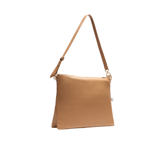 Borsa Hobo Media da Donna con manico regolabile Marrone retro