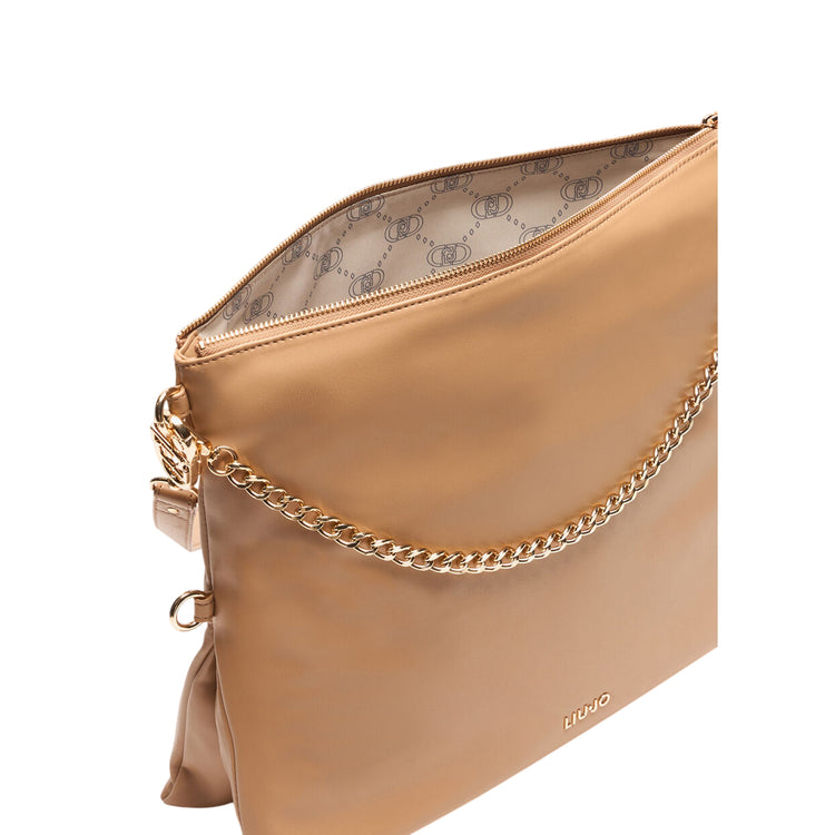 Borsa Hobo Media da Donna con manico regolabile Marrone interno