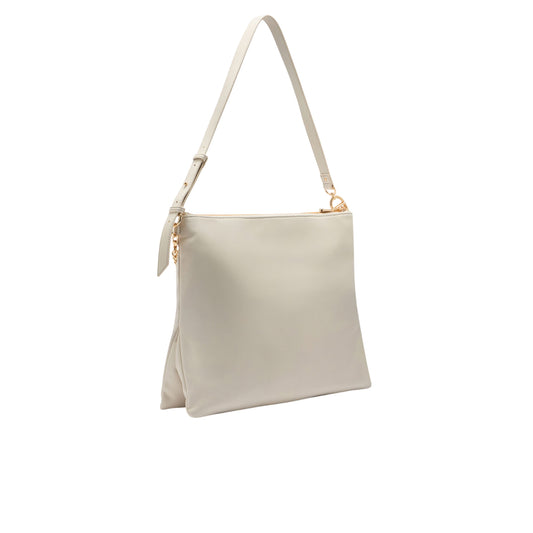 Borsa Hobo Media da Donna con manico regolabile Bianco retro