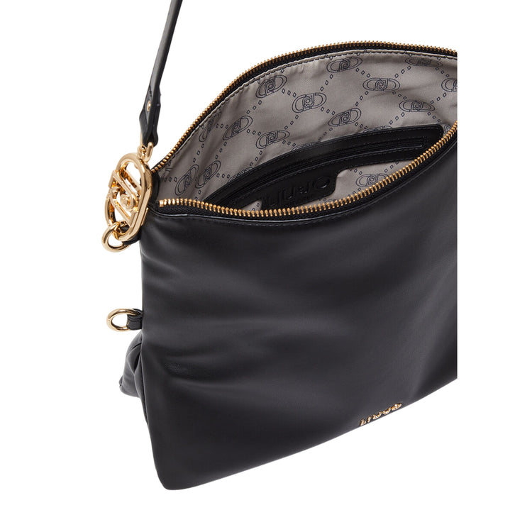 Borsa Hobo Piccola a spalla Nera interno