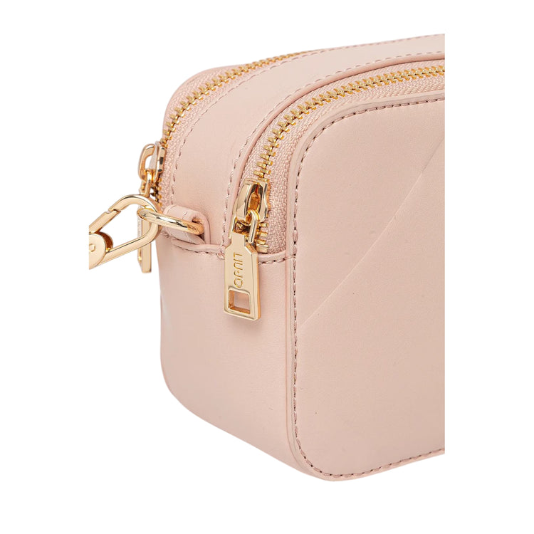 Borsa a tracolla mini Donna Rosa dettaglio zip
