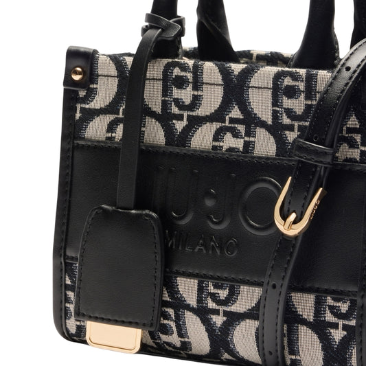 Borsa mini Dona con logo in metallo sul davanti