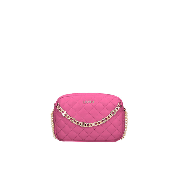 Borsa a tracolla da donna in rosa matelassé