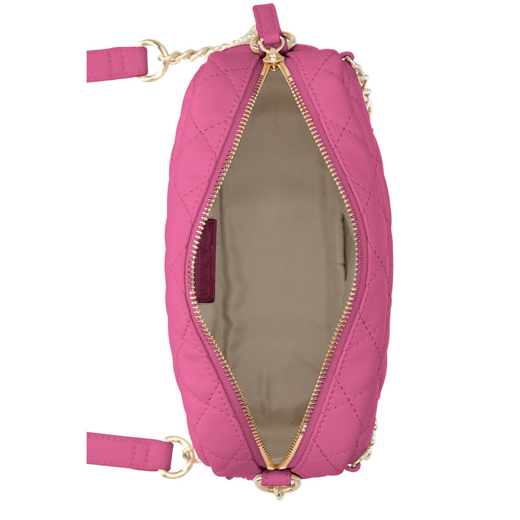 Borsa a tracolla da donna in rosa matelassé