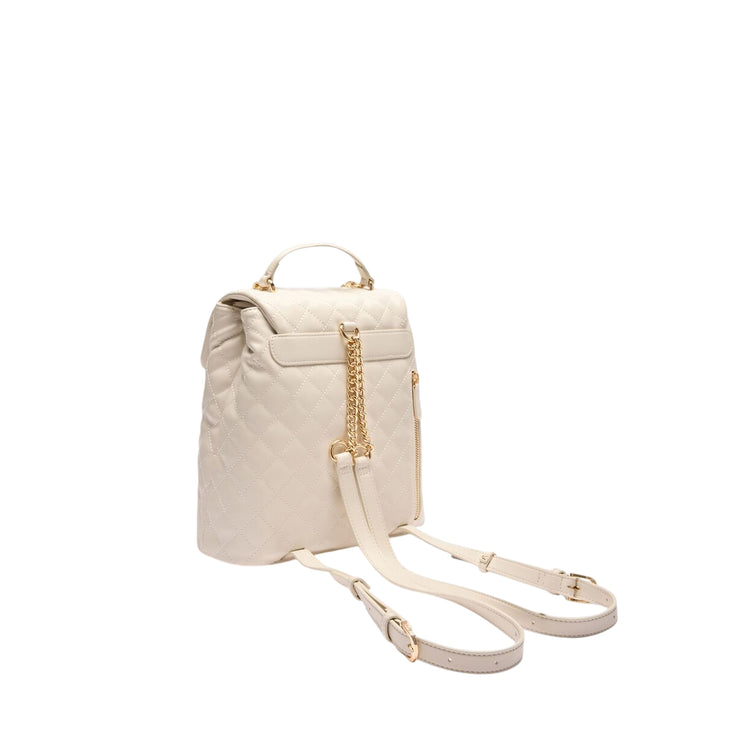 Zaino da Donna trapuntato bianco con catena retro