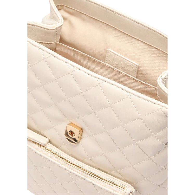 Zaino da Donna trapuntato bianco con catena interno