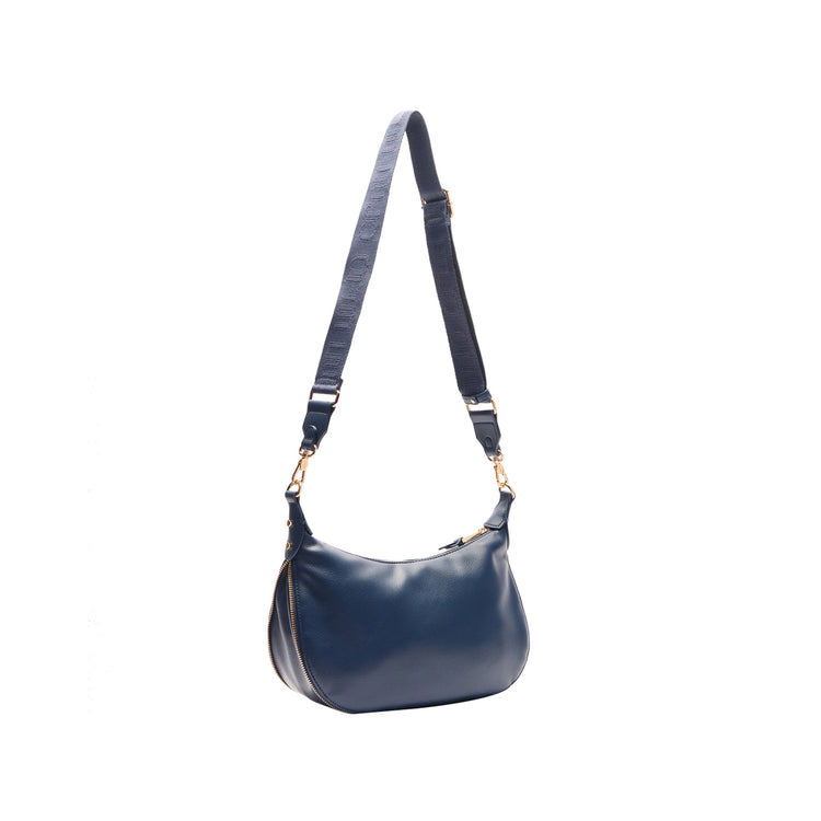Borsa a spalla Donna con tracolla Blu retro