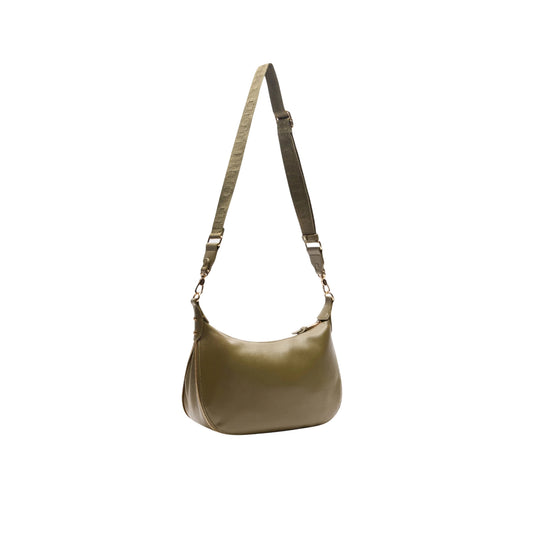 Borsa a spalla Donna con tracolla Verde militare retro