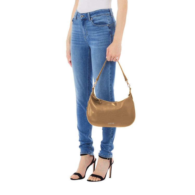Borsa a spalla Donna con tracolla Beige modella