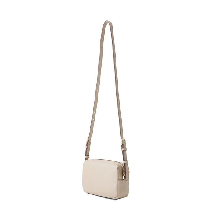 Women's Shoulder Bag with Logo Motif White