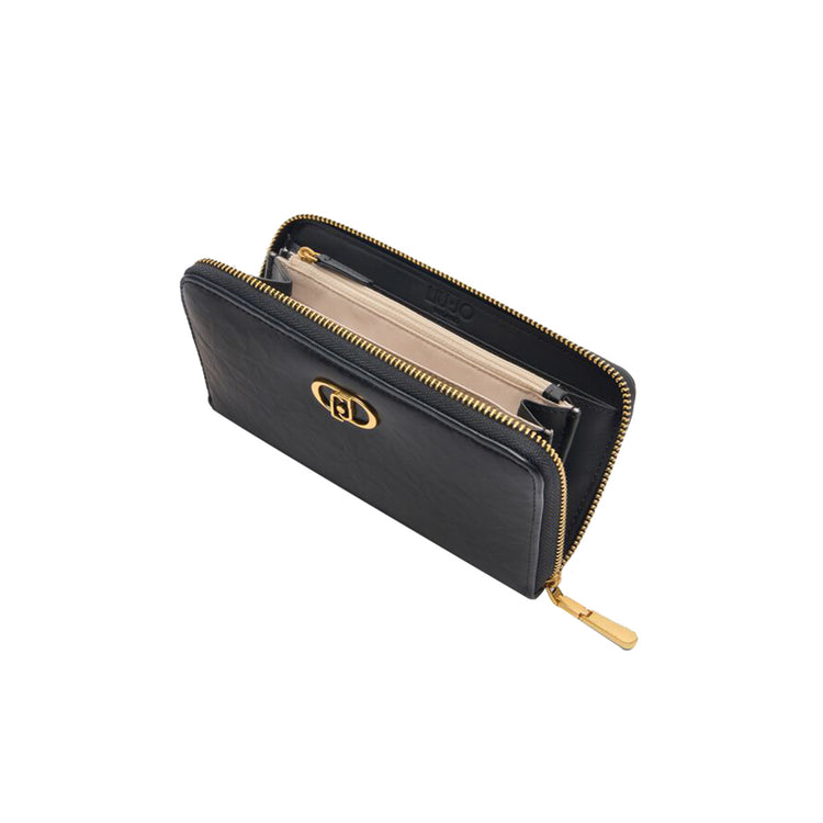 Portafoglio grande da Donna LaPuffy Nero interno