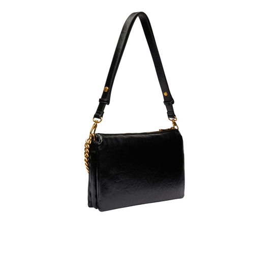 Borsa a spalla media da Donna LaPuffy Nero retro