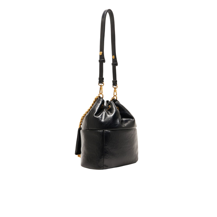 Borsa a secchiello da Donna LaPuffy Nero retro