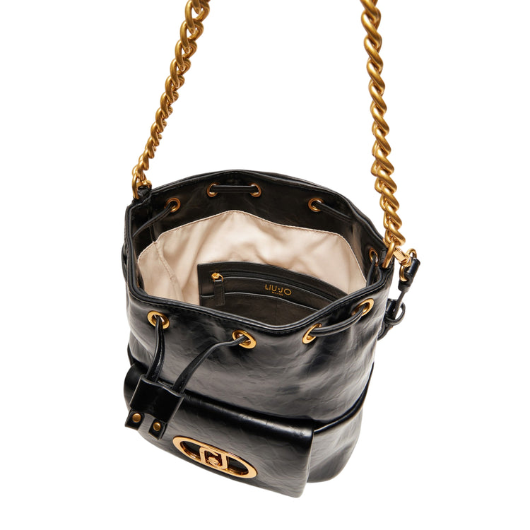 Borsa a secchiello da Donna LaPuffy Nero interno