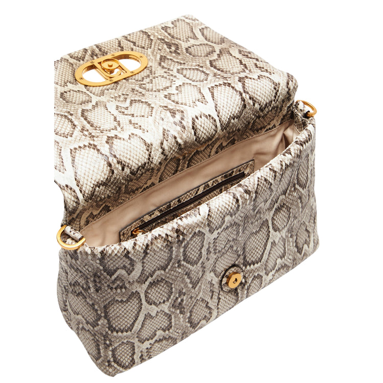 Borsa da donna grande LaPuffy pitonata interno