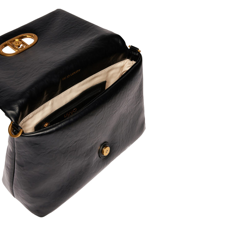 Borsa a spalla Grande LaPuffy Nero interno