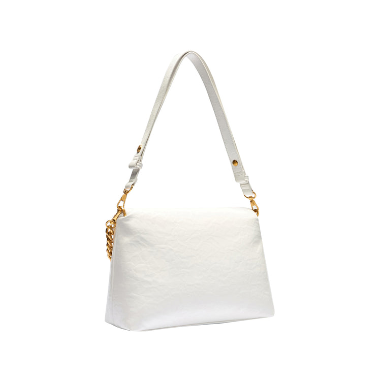 Borsa a spalla Grande LaPuffy Bianco retro