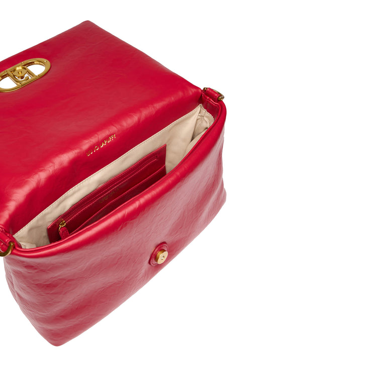 Borsa a spalla Grande LaPuffy Rosso interno
